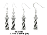 Cape Hatteras Lighthouse Sterling Silver Earrings TE2826